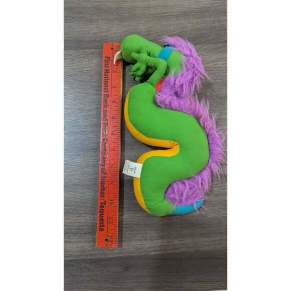 Vintage 1985 Hallmark Dinosaur Plush Toy With Purple Mane Cuddly Collectible - Picture 8 of 10